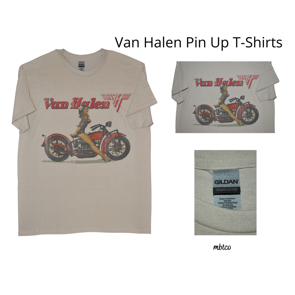 LG * NWT* Van Halen Biker Pin Up T-Shirt * Live Nation